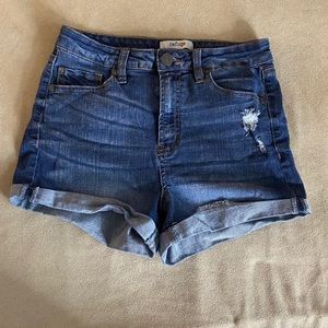 Dark Wash Denim Shorts